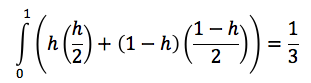 integral: average raandom access cost=1/3