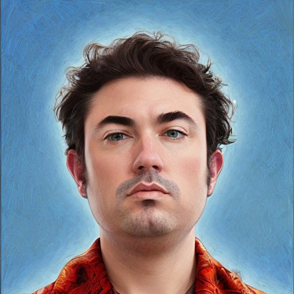 AI-generated portrait of Ryan Rosario