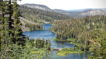 Twin Lakes Overlook from Lake Mary Road, Mammoth Lakes, CA USA