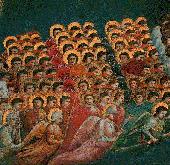 Giotto used occlusions to convey spatial ordering in his paintings.